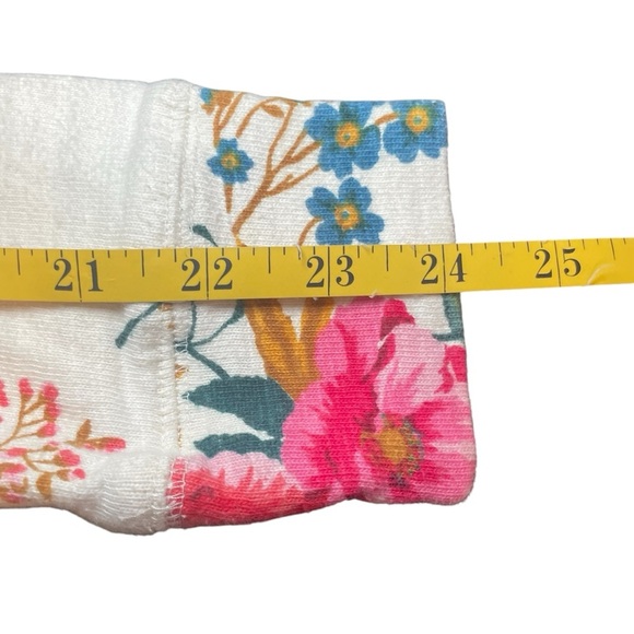 Loft Women's Floral Sweatshirt Small 100% Cotton Flower Garden Cottagecore - Picture 9 of 10